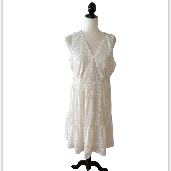 Style & Co. Dresses & Skirts - Style & Co Cream Crochet Dress